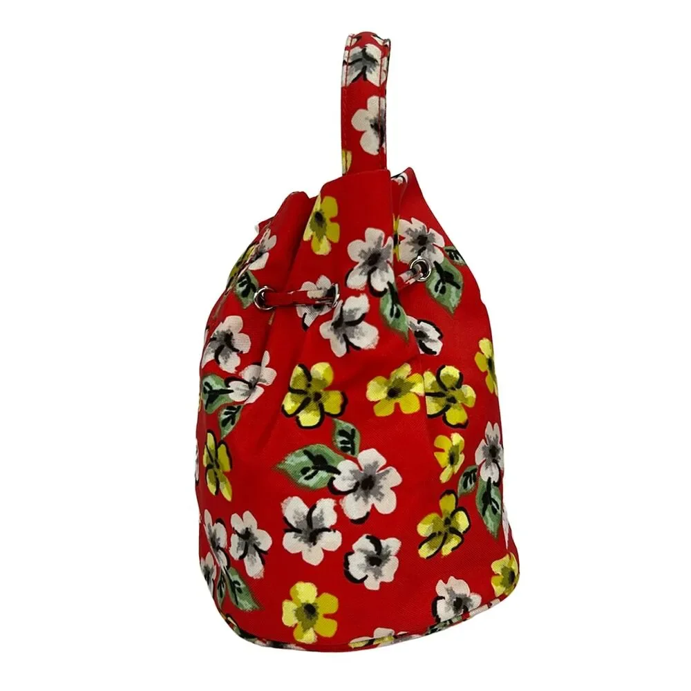 Balenciaga Drawstring bucket bag Handbag 656682 Red Yellow Multi